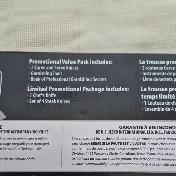 Master Chef 2 Carving Knife Set - Black - Picture 12 of 16